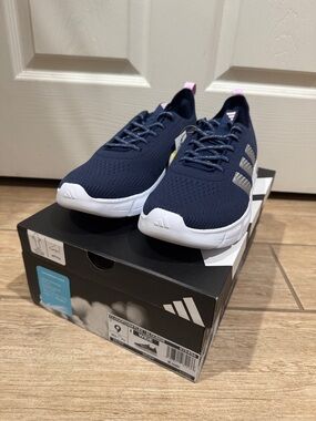Adidas Women Cloudfoam Flex Slounge Shoes (Size: 9)